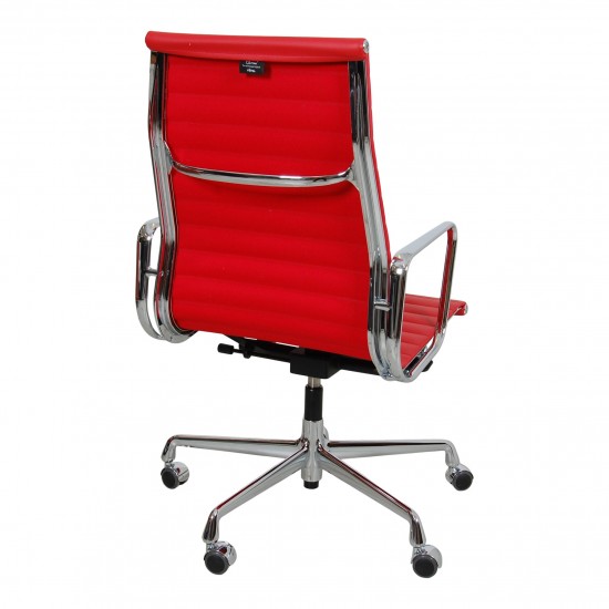 Charles Eames Office chair EA 119 in red leather CPH Classic